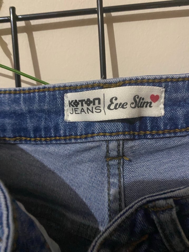 Kadın Açık Mavi Regular Fit Midi Kot Pantolon - Görsel 3