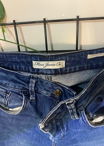 Kadın Koyu Mavi Normal Boy Denim Jean - Görsel 2