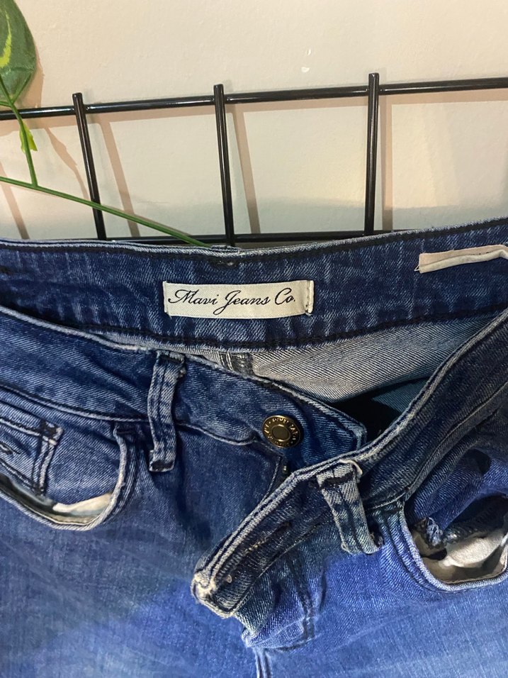 Kadın Koyu Mavi Normal Boy Denim Jean - Görsel 2