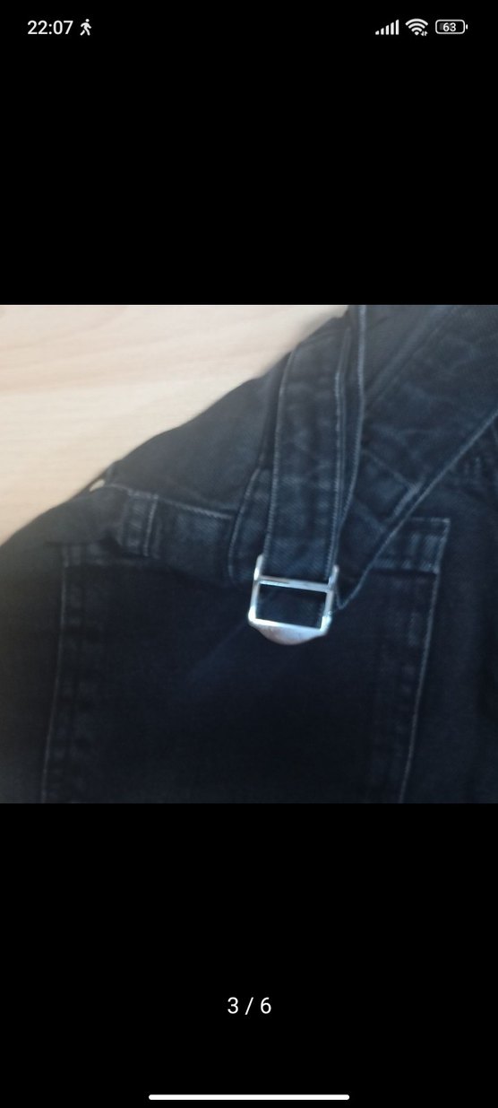 Siyah kemerli baggy jean - Görsel 4