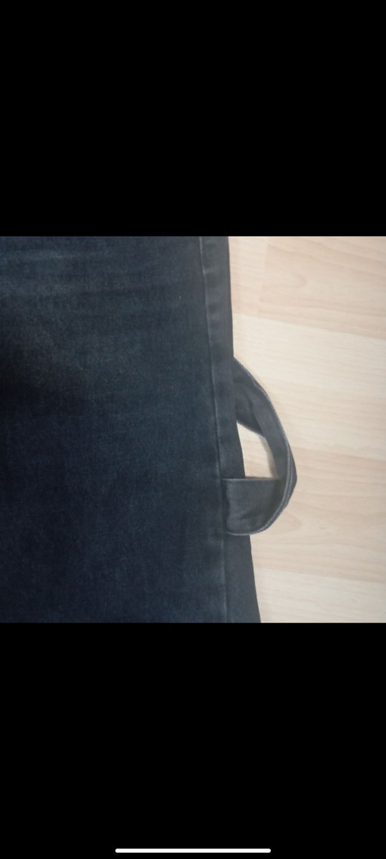 Siyah kemerli baggy jean - Görsel 3