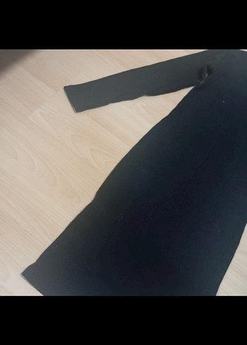 Siyah dar uzun elbise - Görsel 3