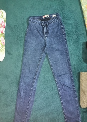 Kadın Mavi Denim Normal Boy Kot Pantolon