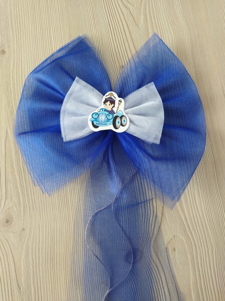 Mavi Renkli Erkek sünnet Fiyonk Aksesuarı - Görsel 2