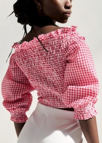 PÖTİKARELİ ZARA BLUZ - Görsel 2