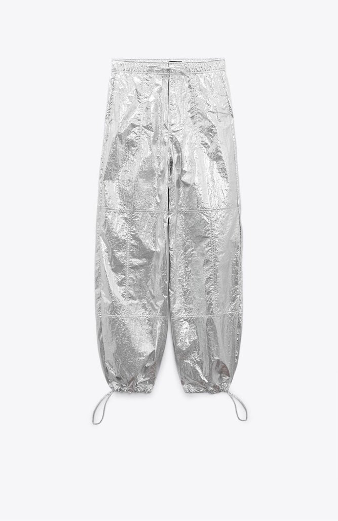 METALİK PARAŞÜT PANTOLON - Görsel 2