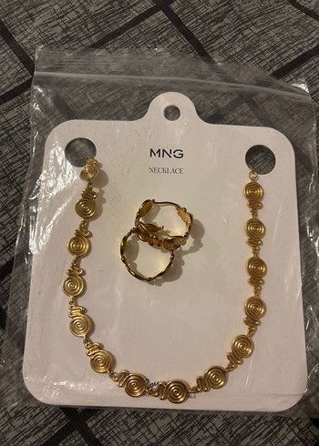 MANGO SARMAL KOLYE+KÜPE - Görsel 6