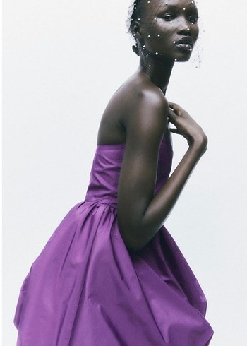 VOLANLI MİNİ ELBİSE - Görsel 4