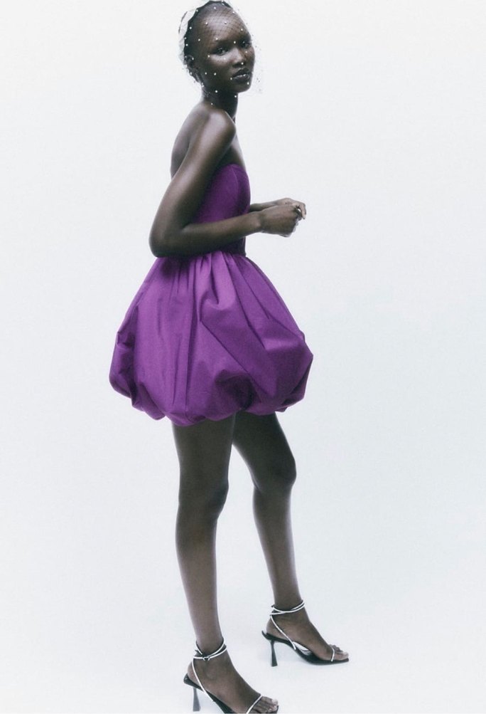 VOLANLI MİNİ ELBİSE - Görsel 3