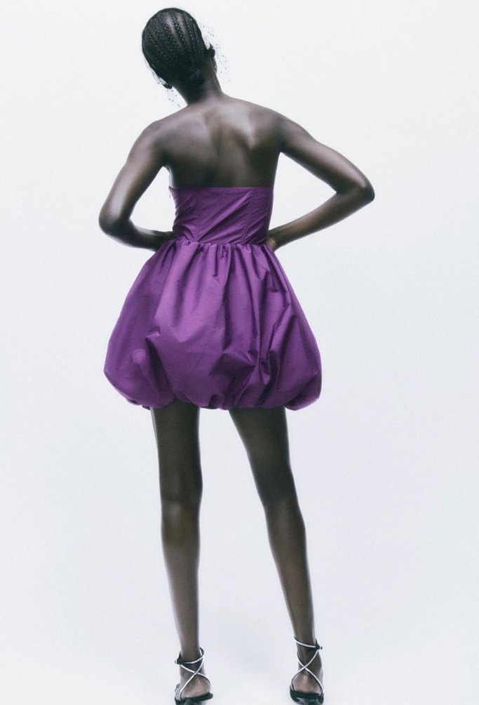 VOLANLI MİNİ ELBİSE - Görsel 5