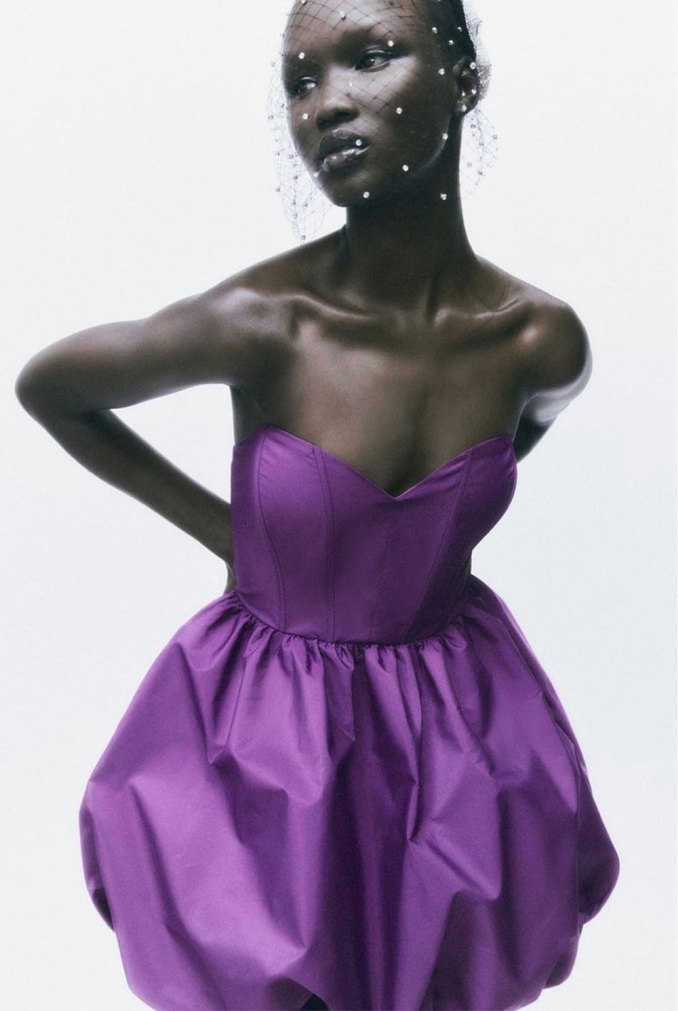 VOLANLI MİNİ ELBİSE - Görsel 2