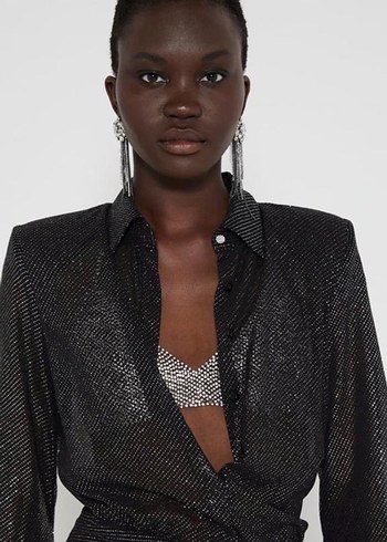 ZARA PARLAK KRUVAZE ELBİSE - Görsel 2