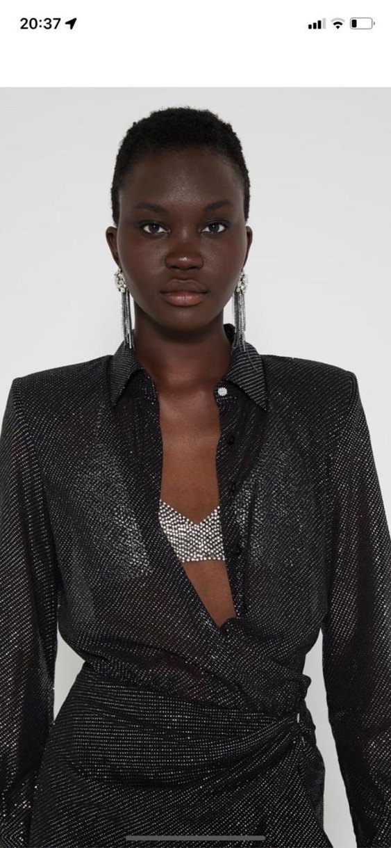 ZARA PARLAK KRUVAZE ELBİSE - Görsel 2