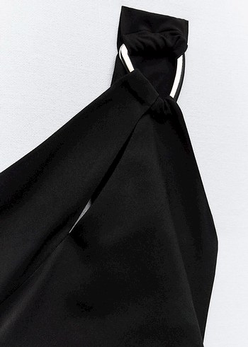 DRAPE DETAYLI MİNİ ELBİSE - Görsel 8