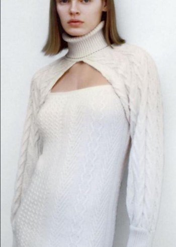 SAÇ ÖRGÜLÜ KISA ELBİSE - Görsel 5