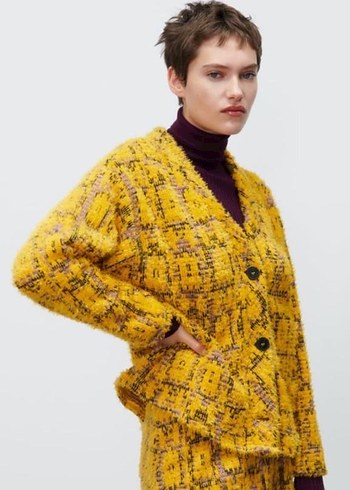 DESENLİ JAKARLI CEKET - Görsel 4