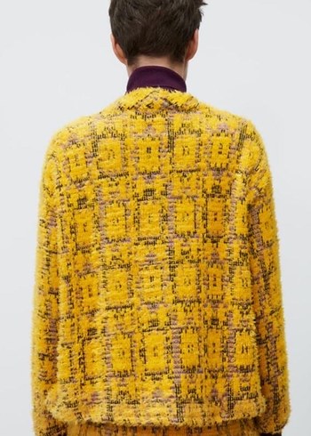 DESENLİ JAKARLI CEKET - Görsel 5