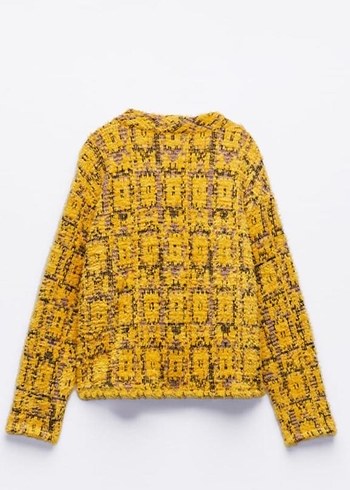 DESENLİ JAKARLI CEKET - Görsel 7