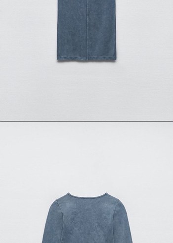 SOLUK EFEKTLİ DİKİŞSİZ TOP/ETEK - Görsel 4