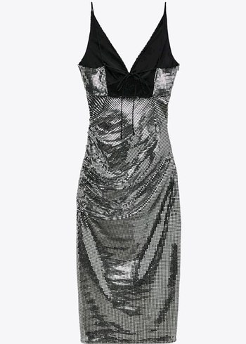 ZARA PARILTILI MİDİ ELBİSE - Görsel 3