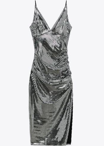 ZARA PARILTILI MİDİ ELBİSE - Görsel 2