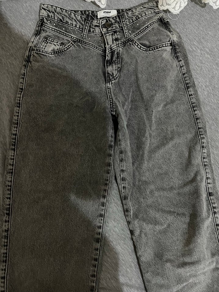 Mavi Lola İconic Gri Taşlı Jean Pantolon - Görsel 2