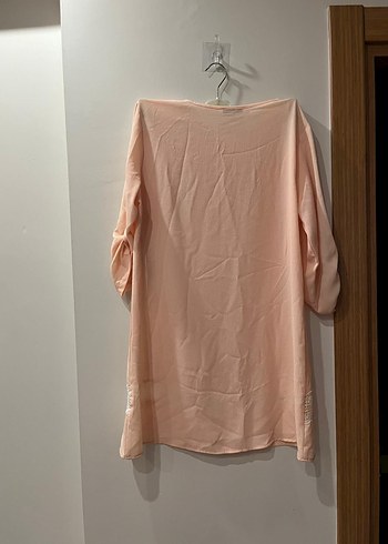 Düğmeli, Uzun Kollu, Bohem Kadın Tunik - Görsel 2