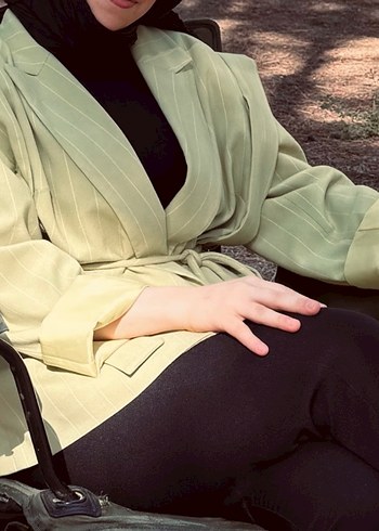 Yeşil Kadın Blazer Ceket - Görsel 3