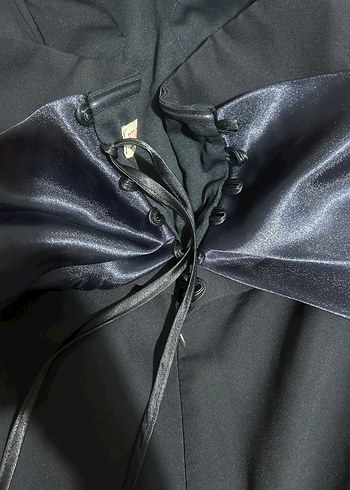 Lacivert Uzun Abiye Elbise - Görsel 3