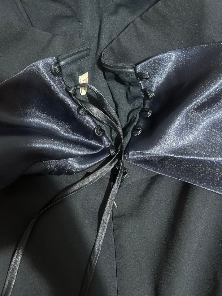 Lacivert Uzun Abiye Elbise - Görsel 3