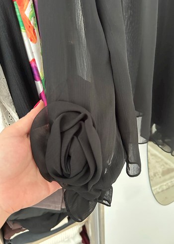 Siyah Straplez bluz - Görsel 3