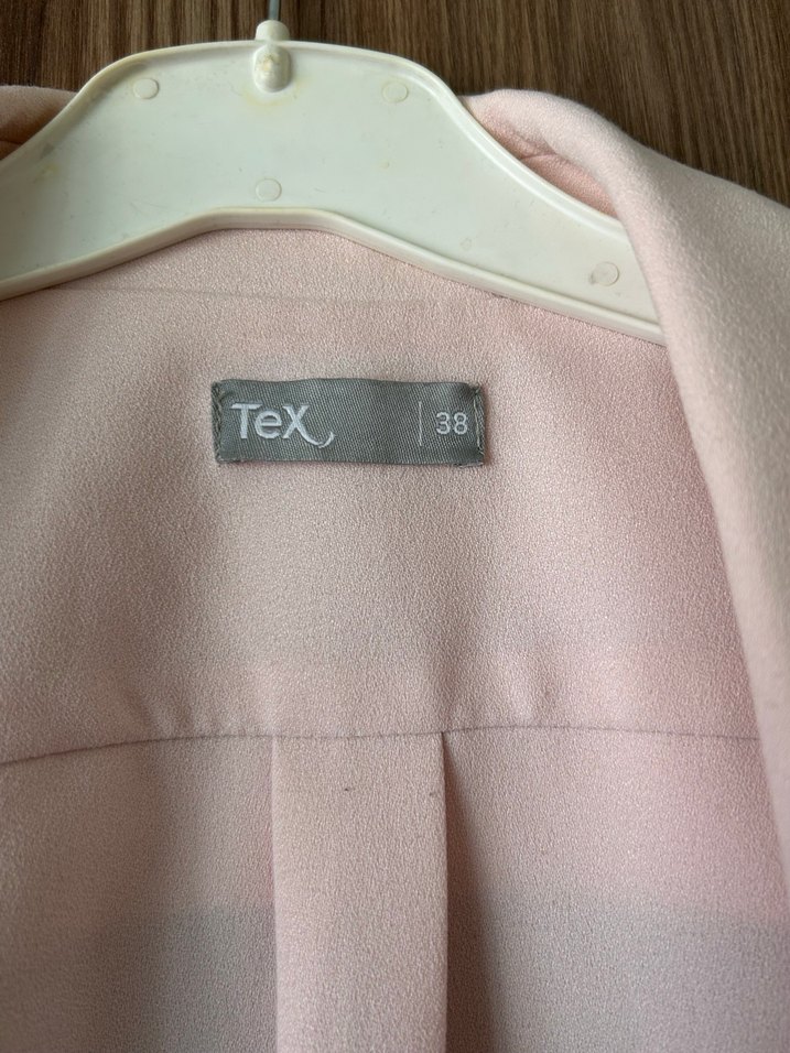 Pembe Süet Mini Kadın Ceket - Görsel 2