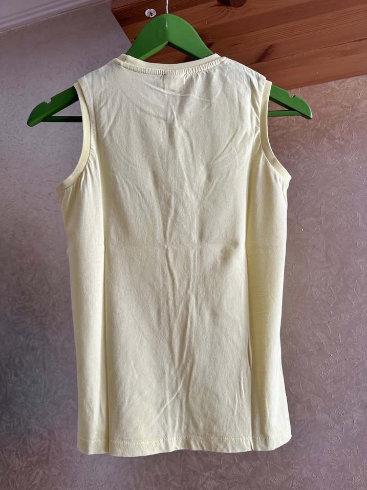 Sarı Baskılı Kolsuz Çocuk Atlet - Görsel 3