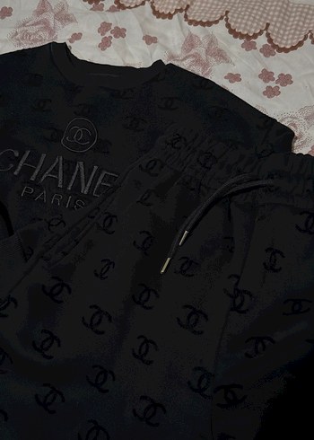 Siyah Knitted Chanel Paris Sweatshirt - Görsel 4