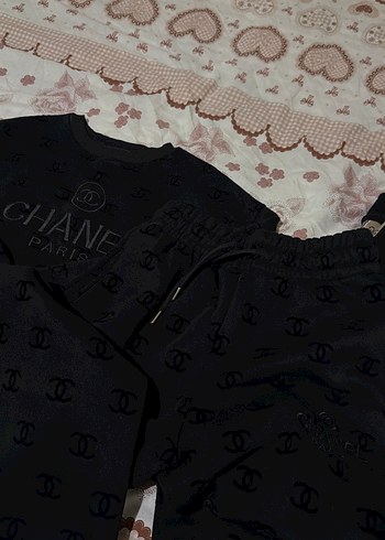 Siyah Knitted Chanel Paris Sweatshirt - Görsel 6