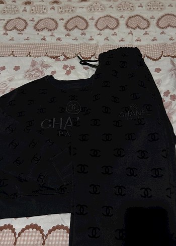 Siyah Knitted Chanel Paris Sweatshirt - Görsel 3