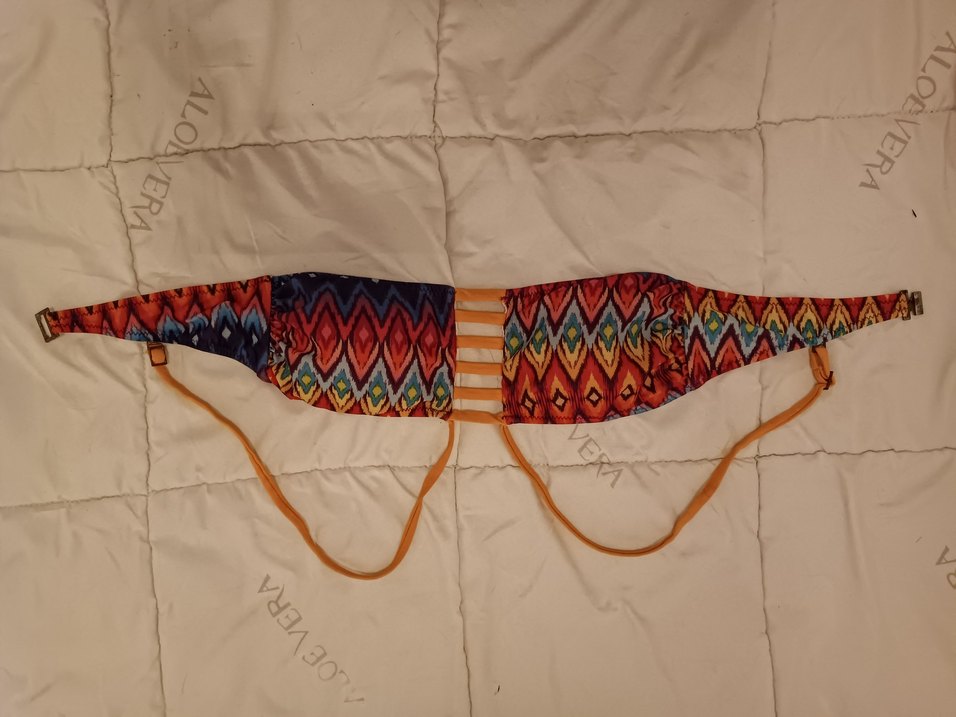 Renkli Bağcıklı Bohem Bikini Takımı - Görsel 3