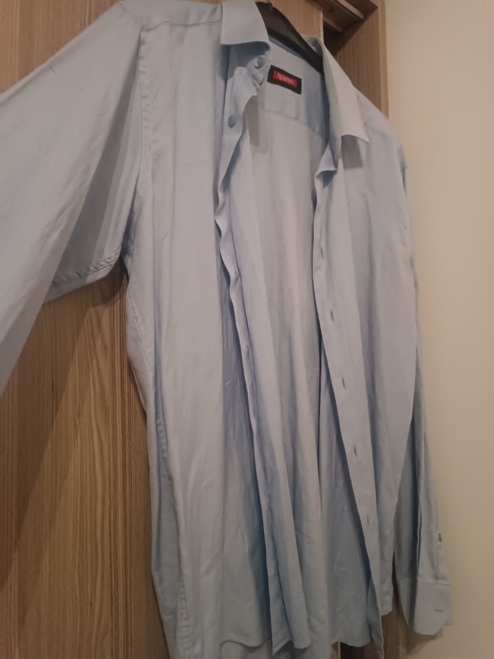 Mavi  Erkek Uzun  Kollu Gömlek - Görsel 3