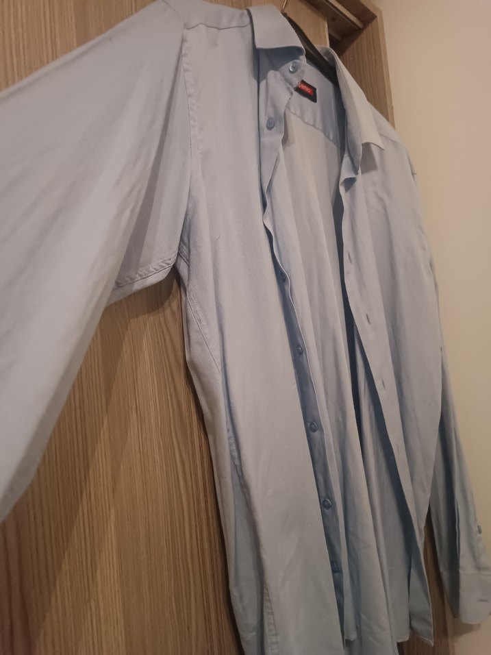 Mavi  Erkek Uzun  Kollu Gömlek - Görsel 2