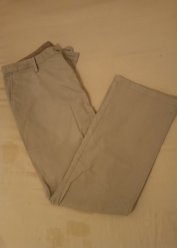 Bej Erkek Keten Regular Fit Pantolon - Görsel 3