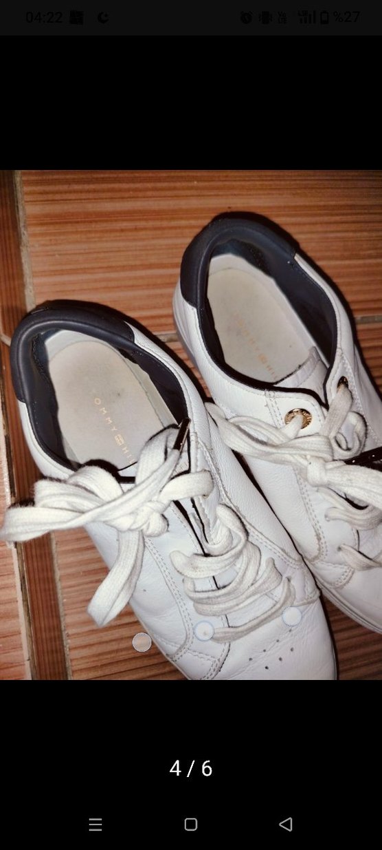 Tommy Hilfiger Beyaz Kadın Spor Ayakkabı - Görsel 4