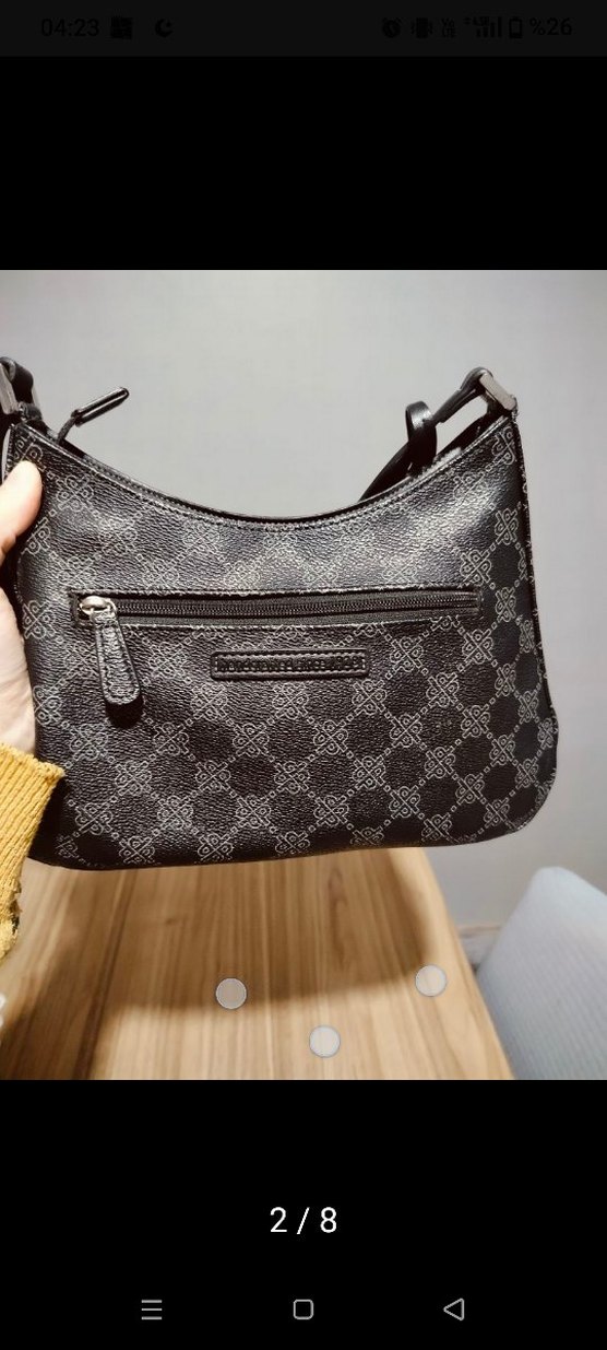 PİCARD Alman markası Klasik Zarafet Siyah Deri Kadın Çanta - Görsel 2