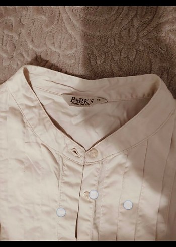 PARK BRAVO kadın  Kolsuz keten gömlek - Görsel 3