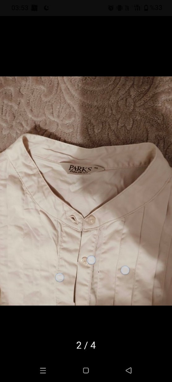 PARK BRAVO kadın  Kolsuz keten gömlek - Görsel 3