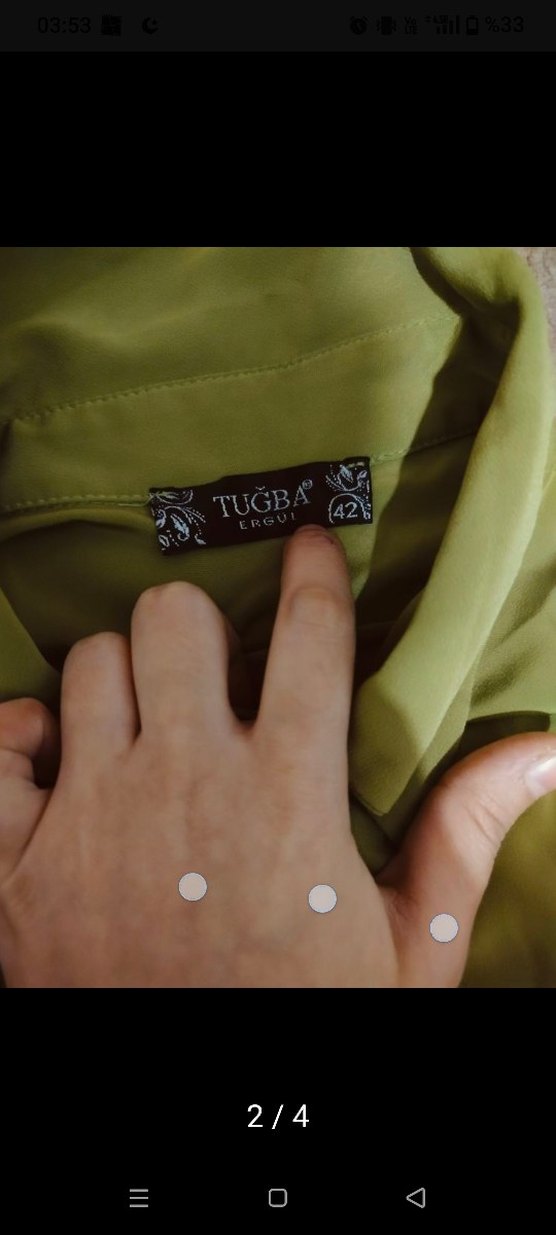 TUĞBA ERGÜL tesettür midi gömlek - Görsel 2