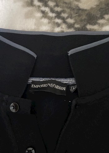 Emporio Armani Siyah Polo Tisort