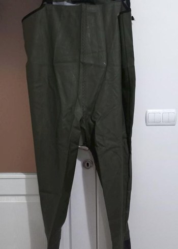 Gezer Kadin Yesil Kemerli Kumas Pantolon