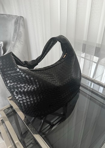 Siyah Yılan Desenli ipekyol Kadın Omuz Çantası - Görsel 2