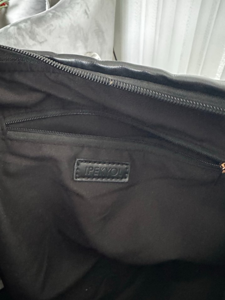 Siyah Yılan Desenli ipekyol Kadın Omuz Çantası - Görsel 3