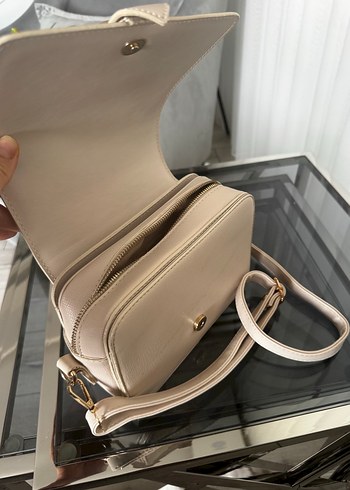 Bej Deri Tokalı Adül Işık Kadın Çanta - Görsel 2